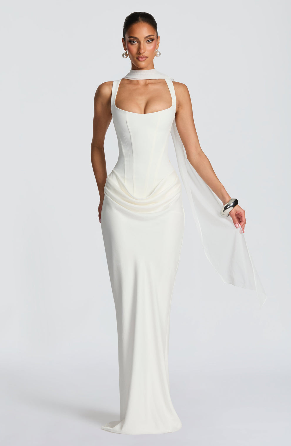 Leonor ❘ Vestido maxi con escote cuadrado