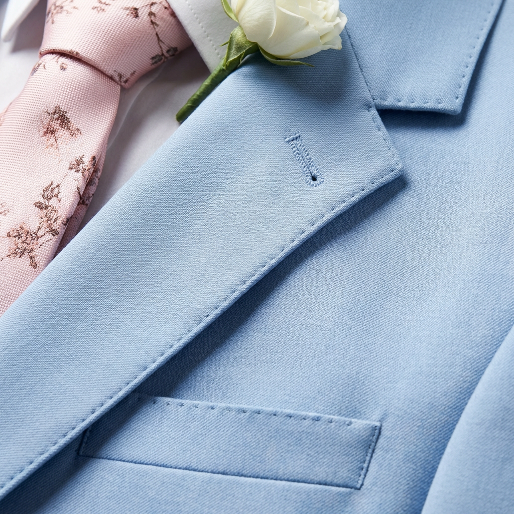 MATEO | TRAJE DE NOVIO HOMBRE CON CHALECO A JUEGO Y SOLAPA DE MUESCA | ELEGANTE