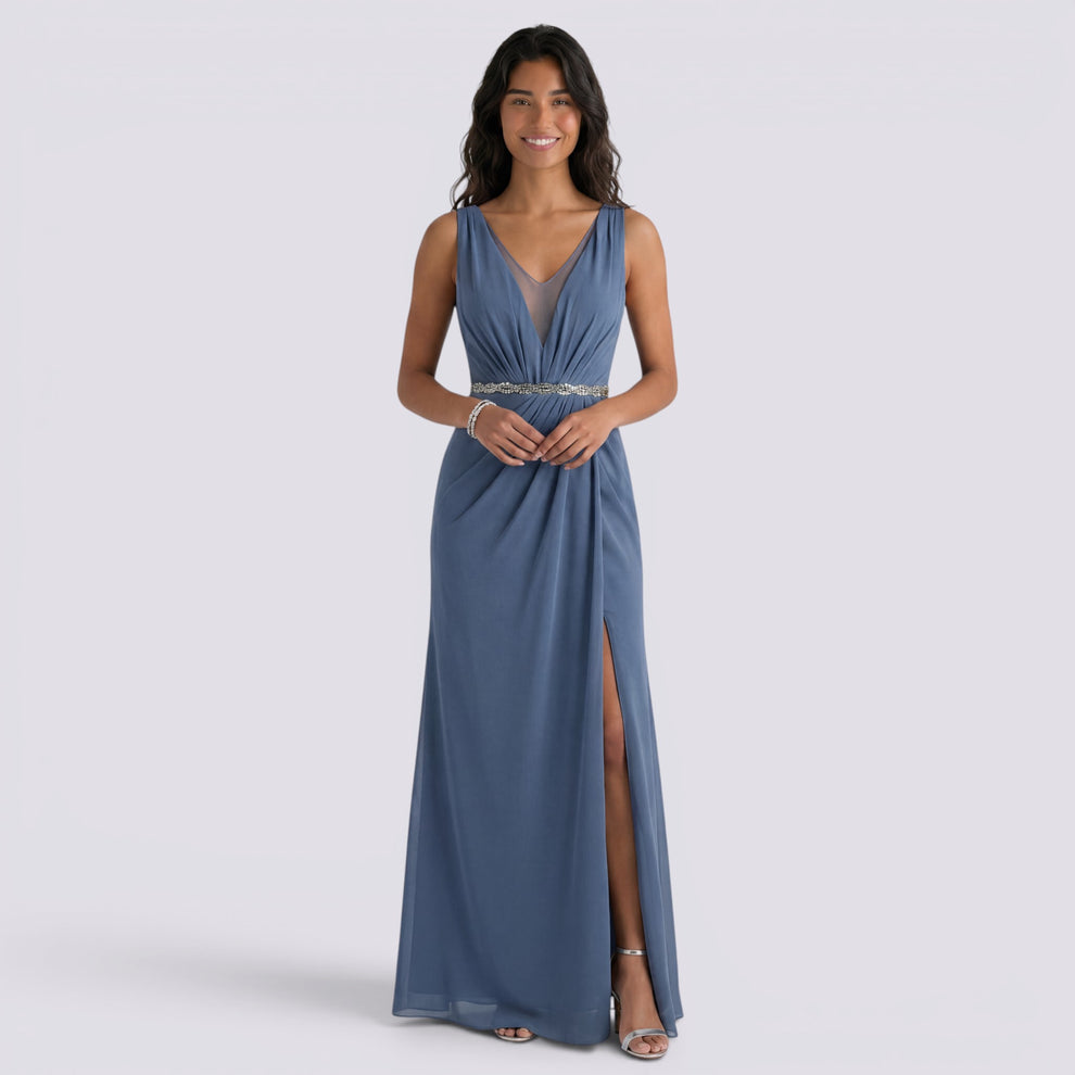 VESTIDO LARGO FIESTA ELEGANTE MUJER
