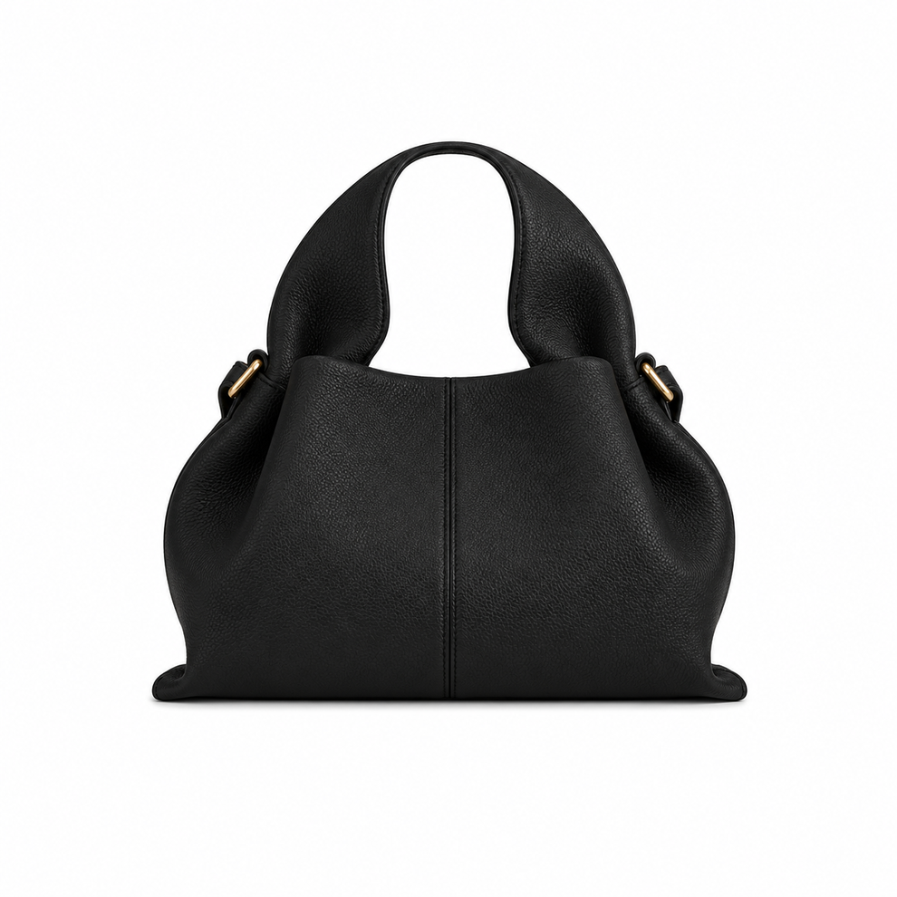 Mujer Bolso con asa superior y detalle de costura