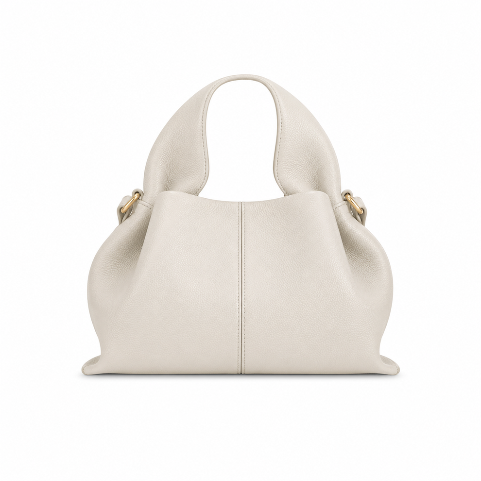 Mujer Bolso con asa superior y detalle de costura
