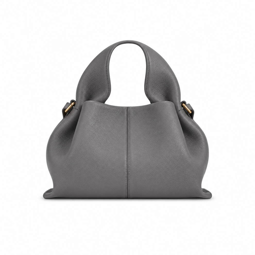 Mujer Bolso con asa superior y detalle de costura
