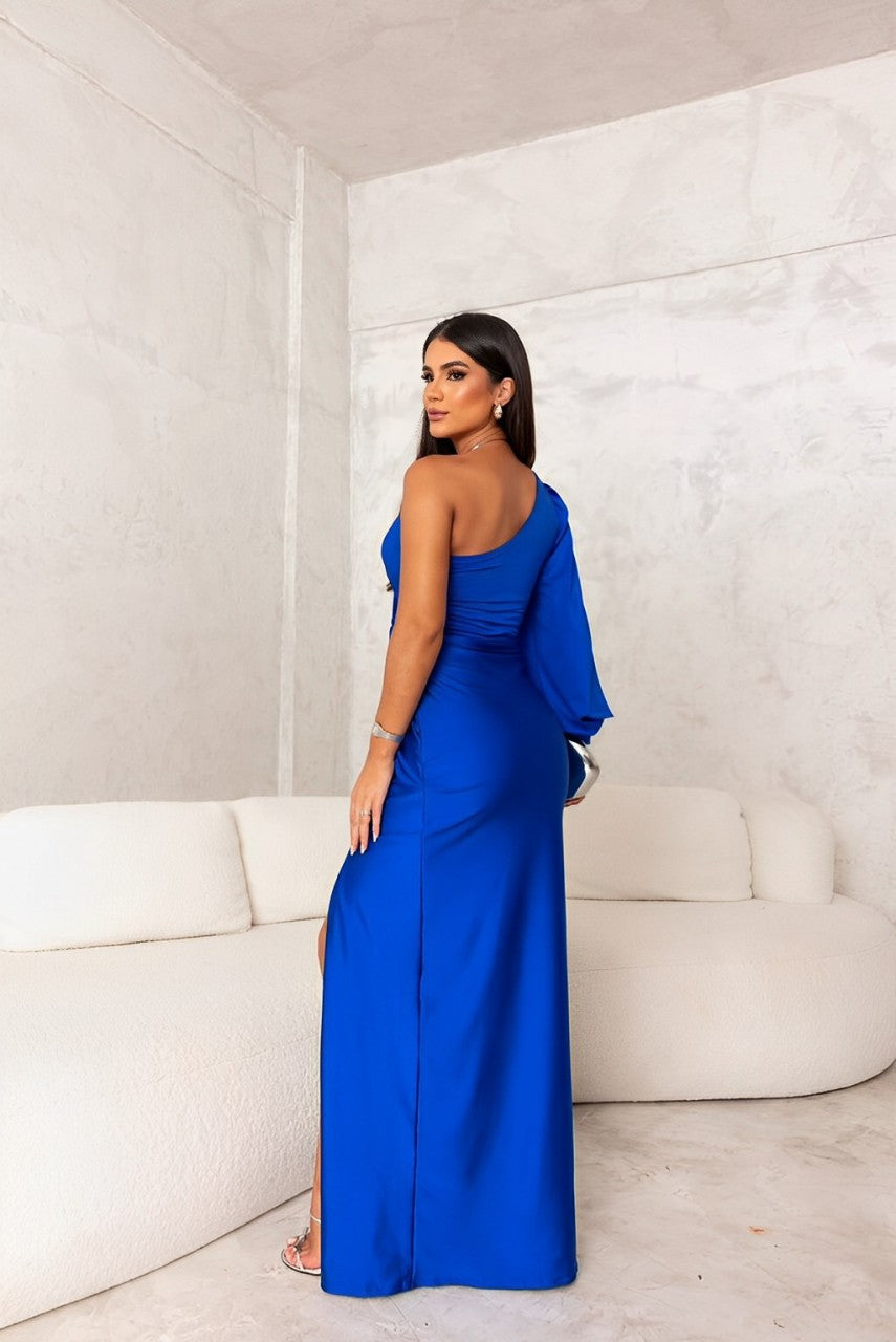 Florencia | Vestido Elegante Larga con Estampado Floral y Escote en V | Diseño Sofisticado para Eventos Formales