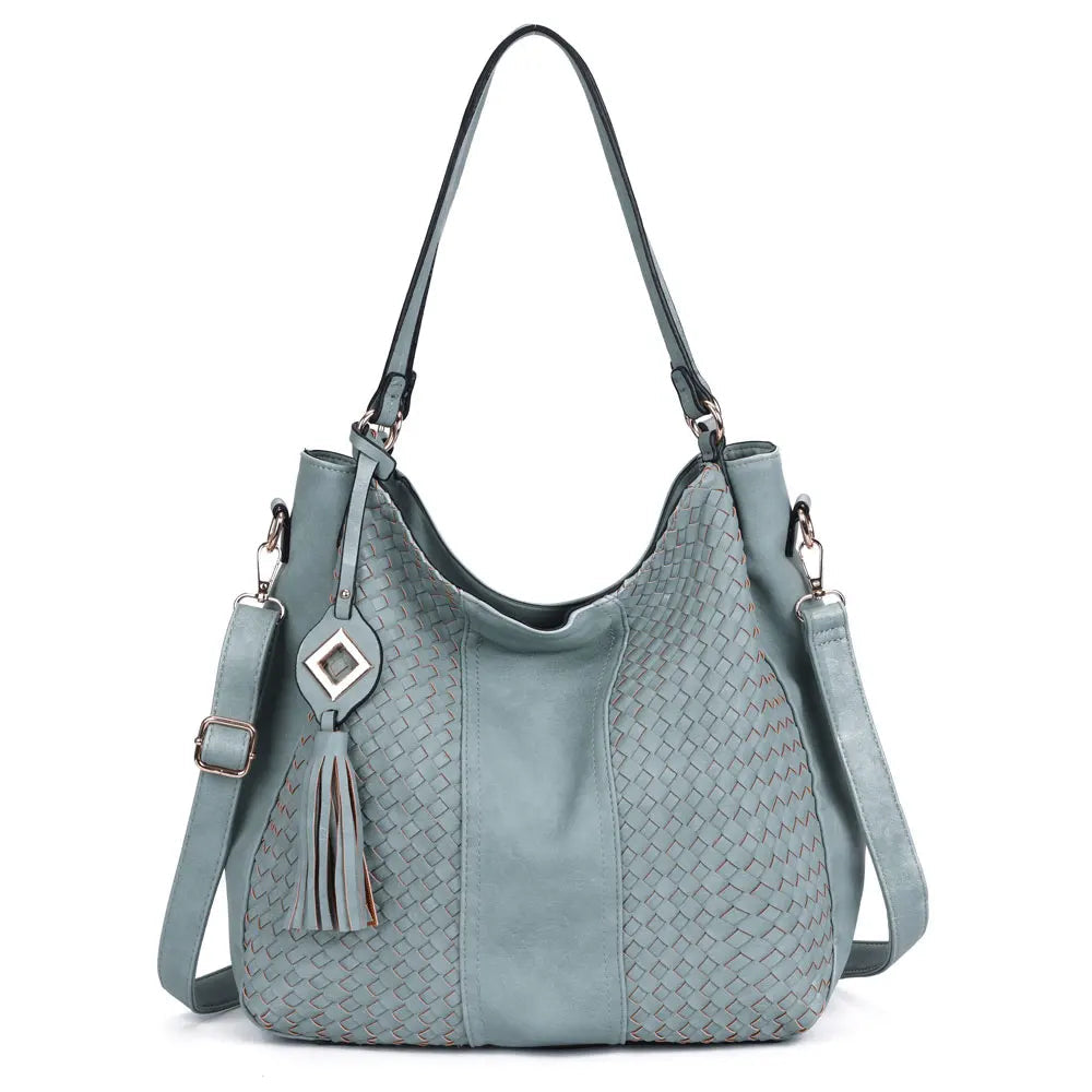 Bolsa de Compras Tejida de PU BellaViva