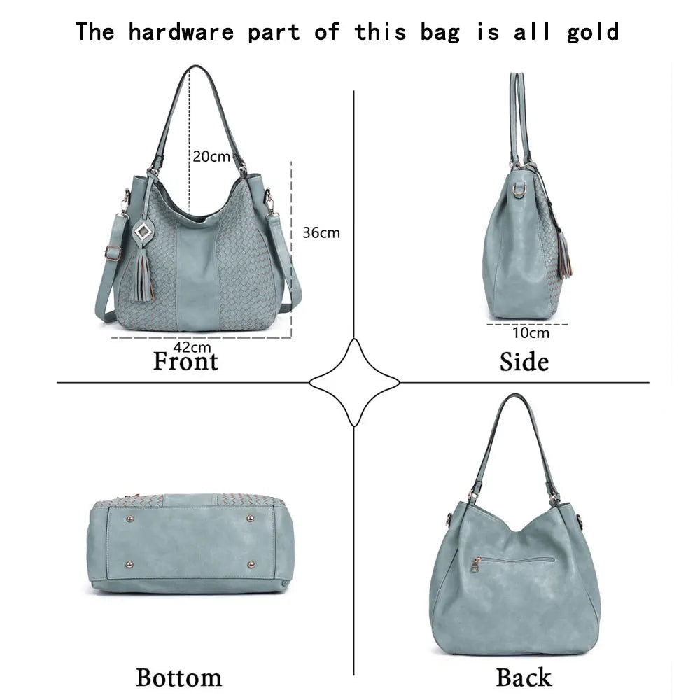 Bolsa de Compras Tejida de PU BellaViva