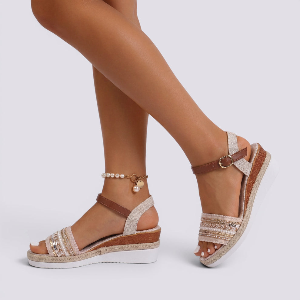 SANDALIAS CUÑA MUJER VERANO